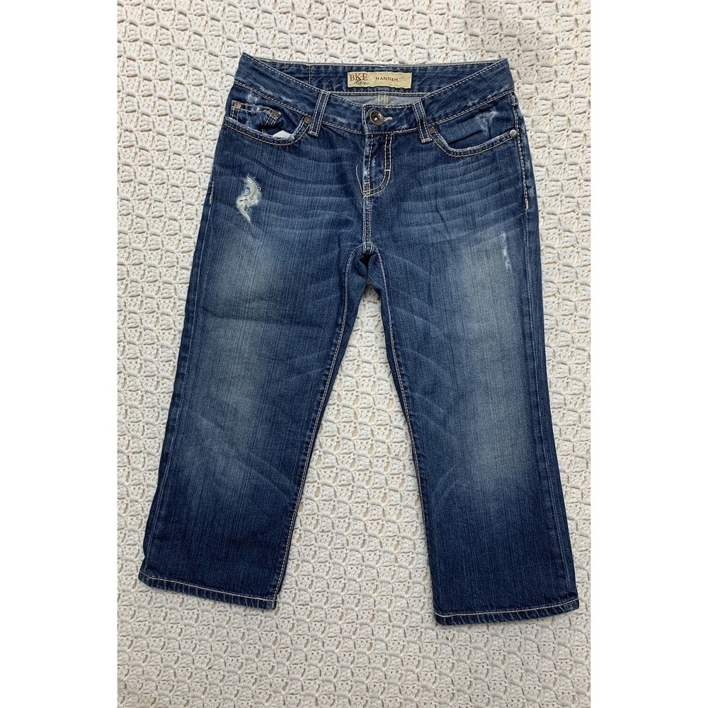 Buckle BKE Hannah Jean Capri  Womens Tag 26 Blue Denim‎  5 Pockets Cotton